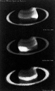 The great white spot on Saturn